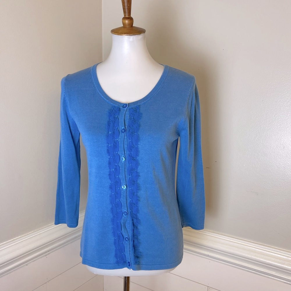 Coldwater Creek Periwinkle Cardigan XS FREE SHIP
